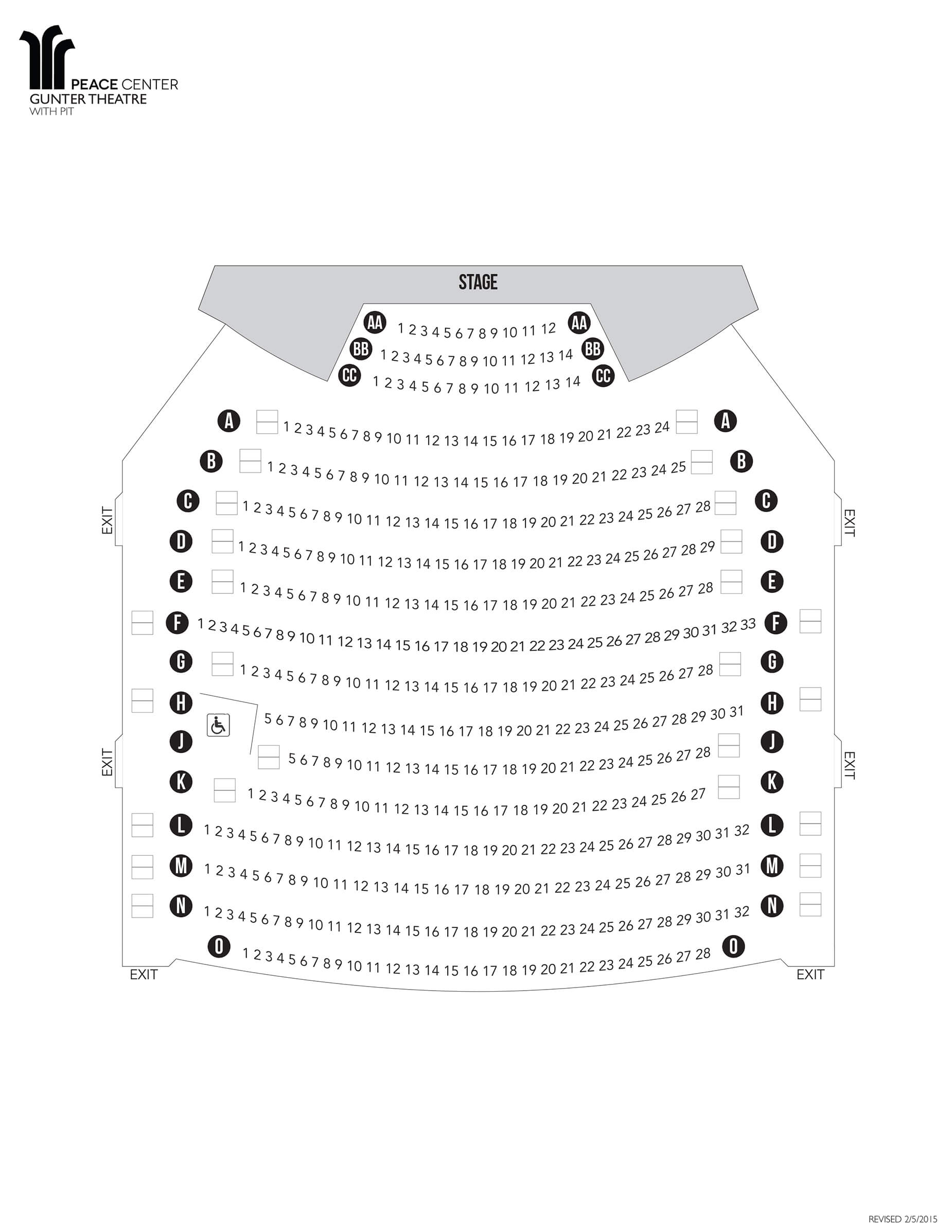 Centerpoint Theater Seating Chart