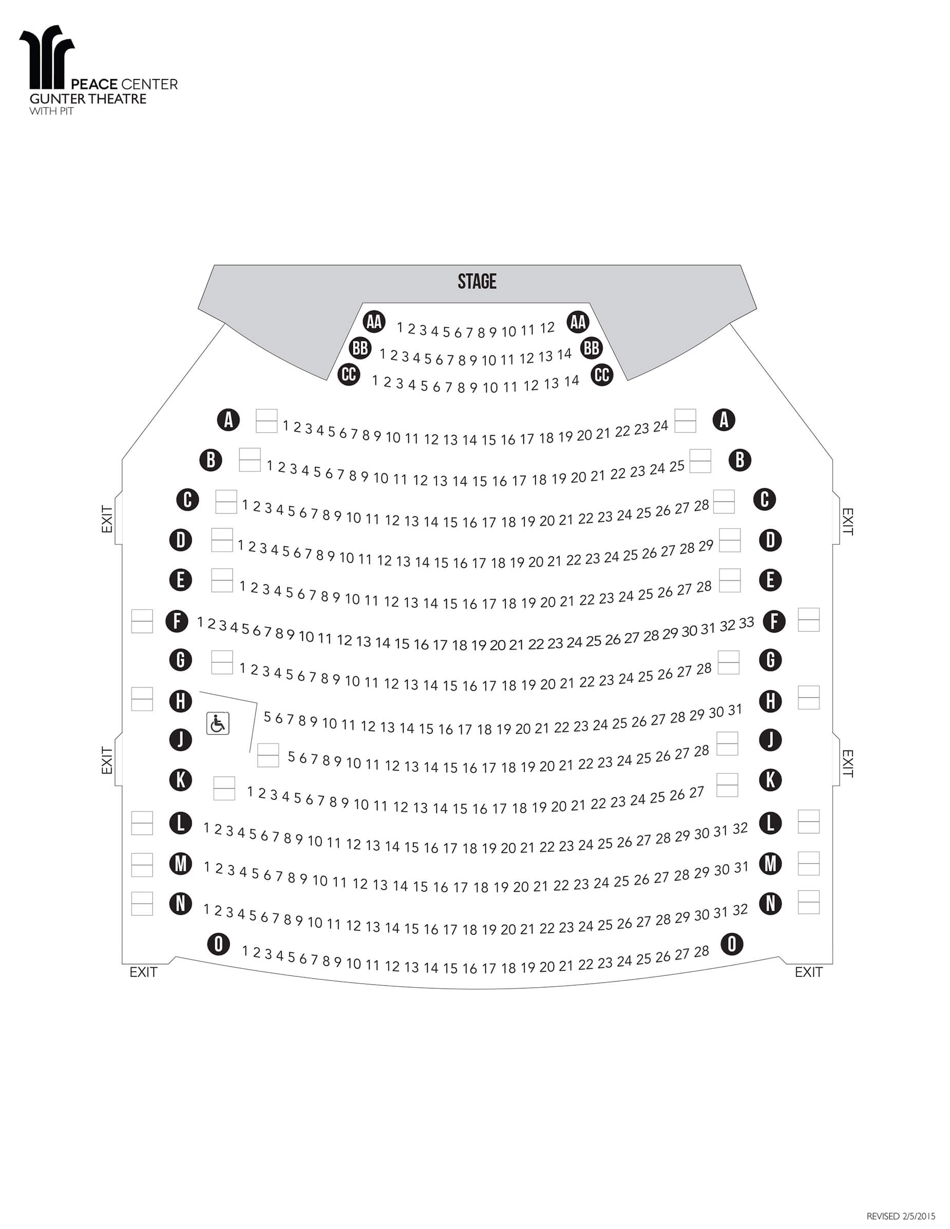 Pageant Of The Masters Seating Chart Seat Numbers